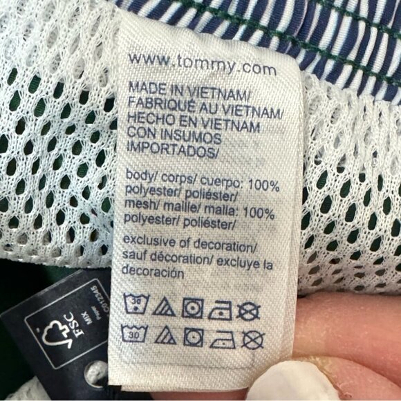 Tommy Hilfiger NWT Green Swim Trunks 5in inseam Size XL - Picture 11 of 12